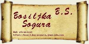 Bosiljka Šogura vizit kartica